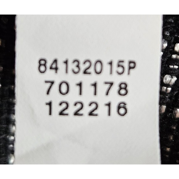 J Jill Black/White Plaid Peplum Jacket With Floral Buttons‎ Size 0 Petite - Picture 10 of 10